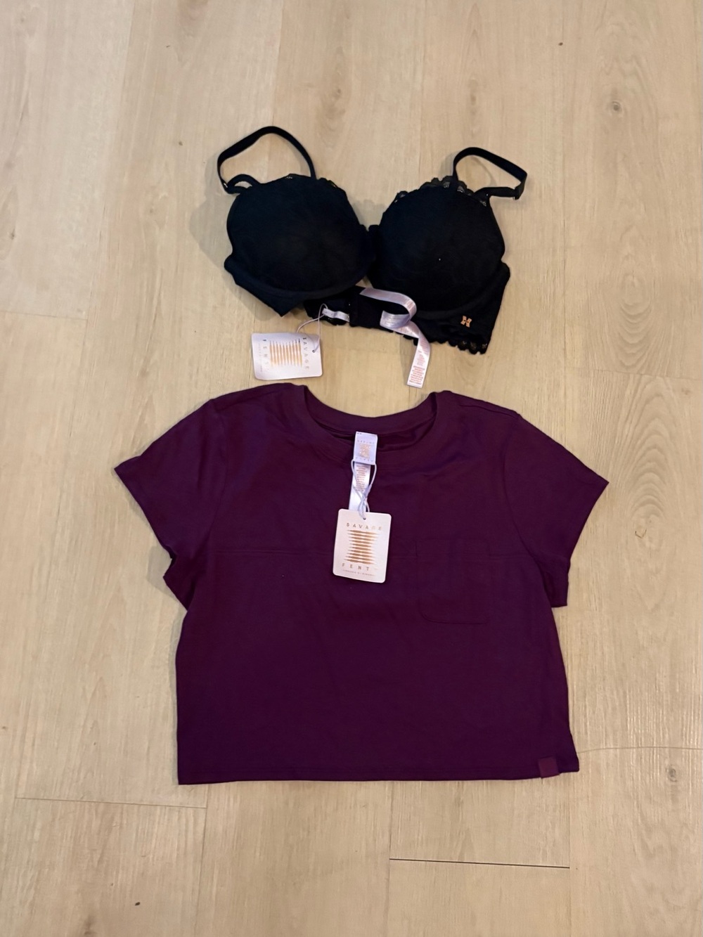 Women’s Short Sleeve Crewneck Top in Deep Plum - double value bar and shirt